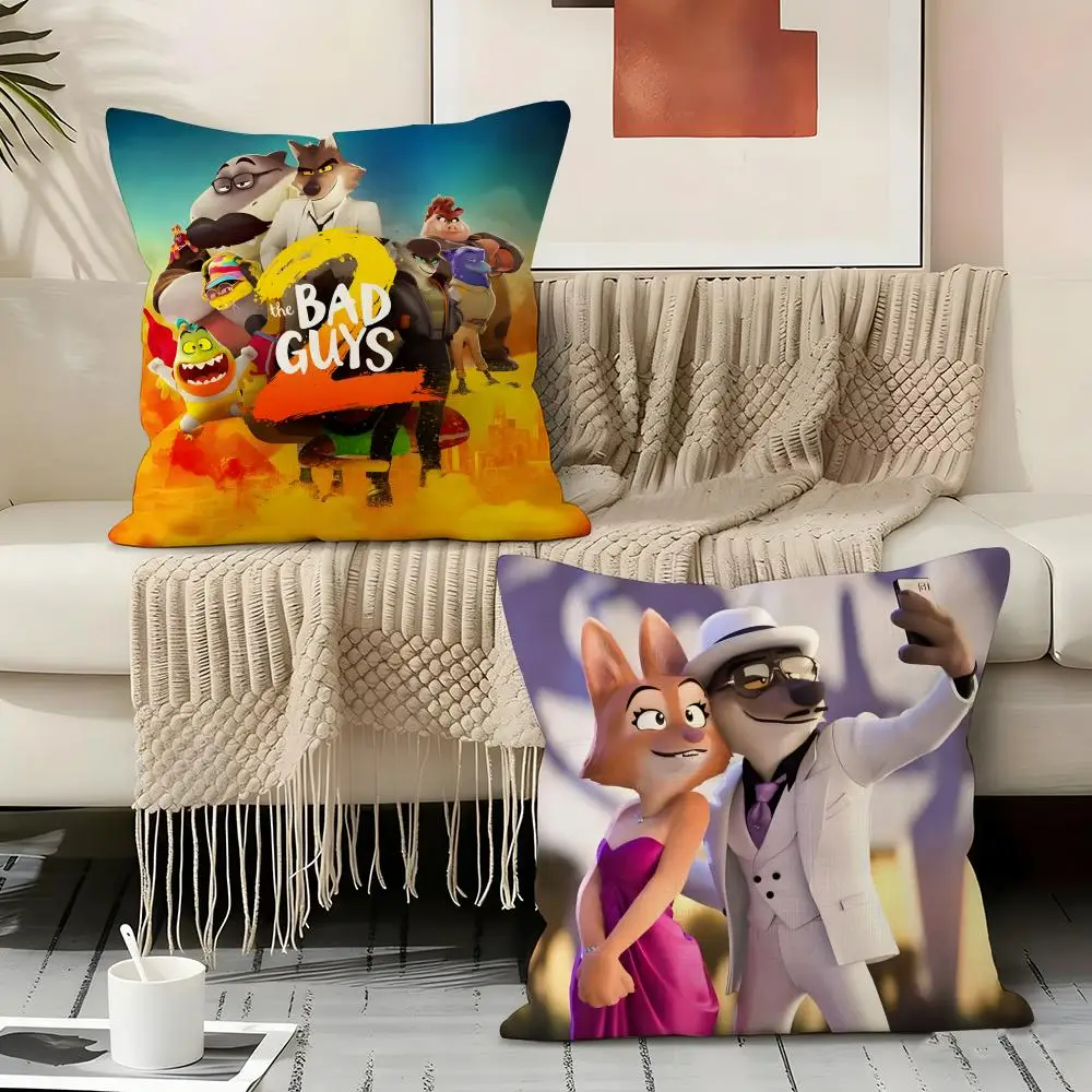 The B-Bad Guys 2 ANIME Pillow Case Pillowcase, Double-sided Printed, Sofa Cushion, Bedroom Headboard Pillow