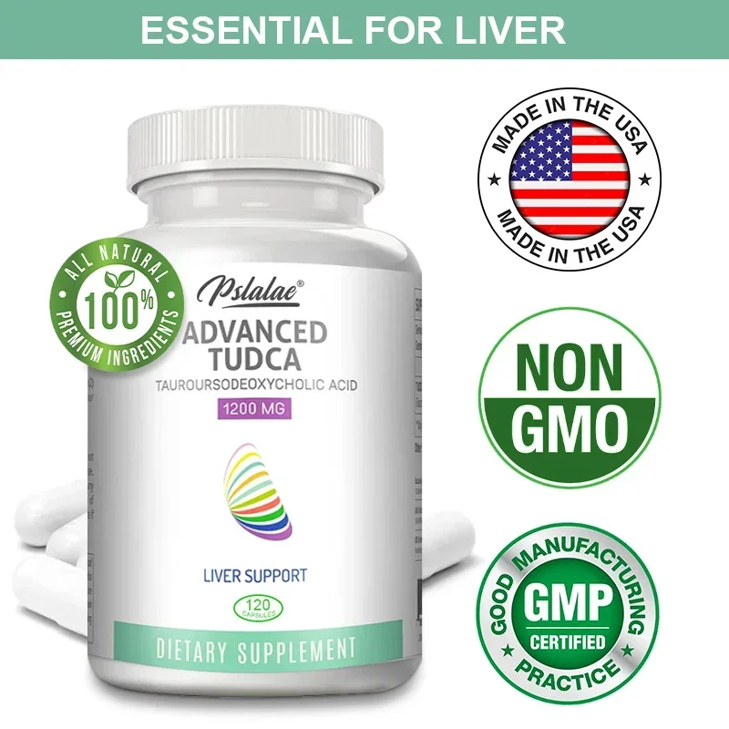 Natural TUDCA Liver Support - Bile Salts for Liver Detoxification - Advanced Formula - Liver and Kidney Health Capsules