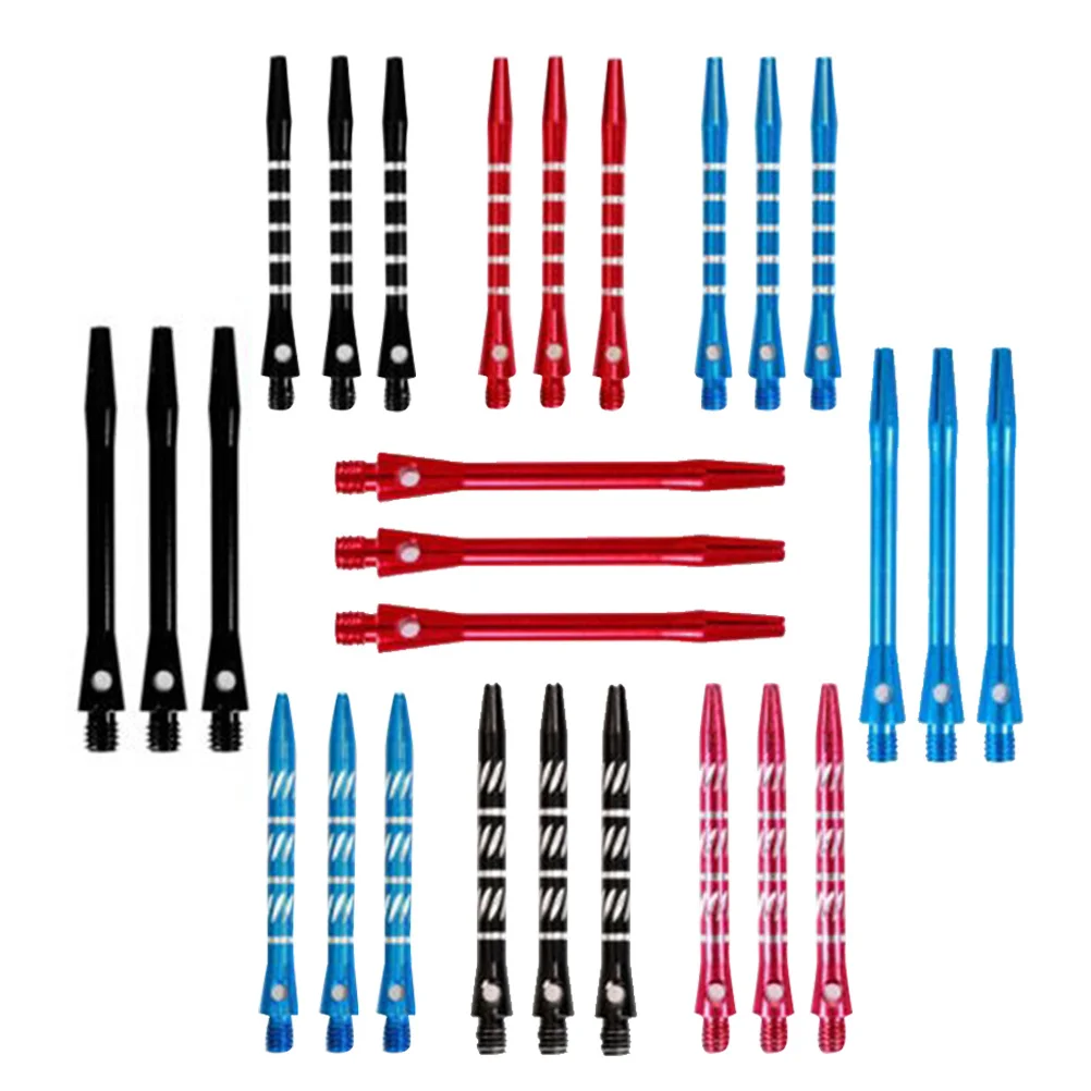 

27Pcs Aluminium Alloy Shafts High Quality Medium Length Thread Replacement Accessories for Steel Flight Tips