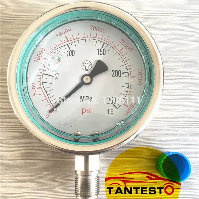 

250MPA M20X1.5 High Pressure Fuel System Meter Gauge, 2500bar Common Rail Hydraulic Gauge