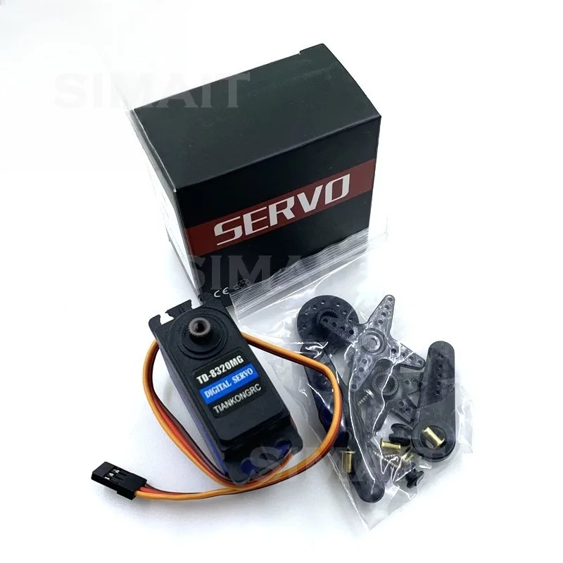 20kg TD8320MG Digital Servo Metal Gear High Torque 180° Waterproof for Robot Arm Boat Car