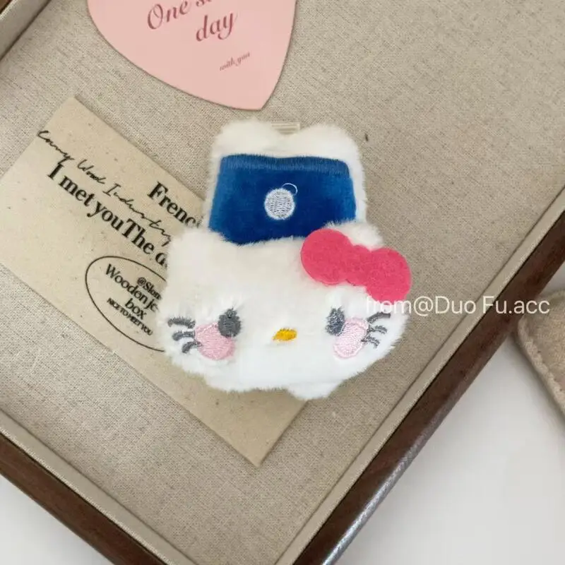 Horquilla Kawaii Sanrio Hello Kitty My Melody, dibujos animados, creativa, dulce y encantadora flequillo, Clip LATERAL, tocado versátil, regalo de cumpleaños para niña