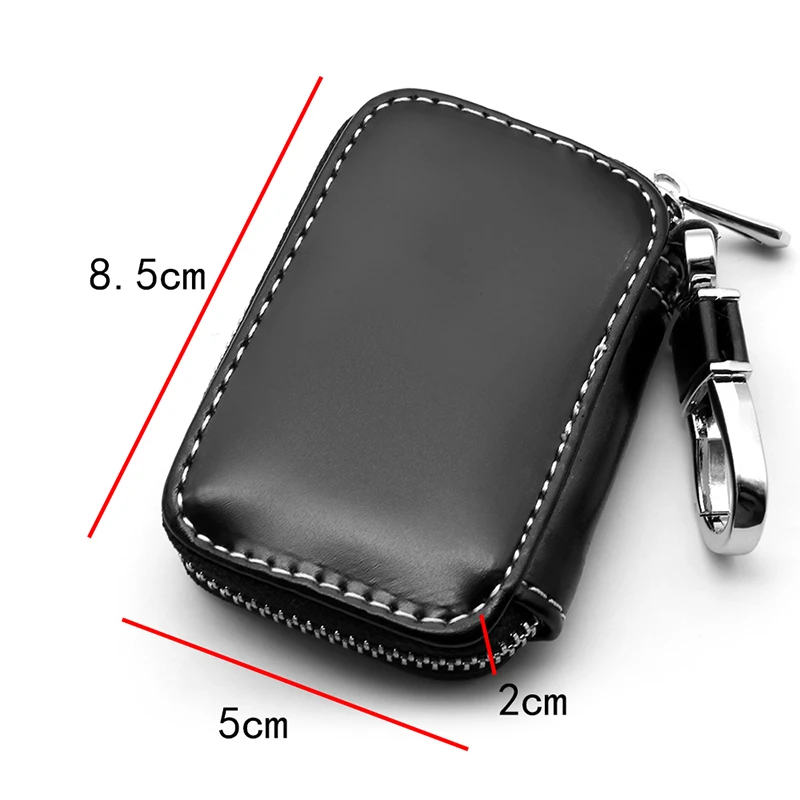 Leather Car Key Case Protection Auto Key Bag Key Chain Cover for Mercedes Benz New B/C/E Class A Class C200L GLC GLK New CLA GLA