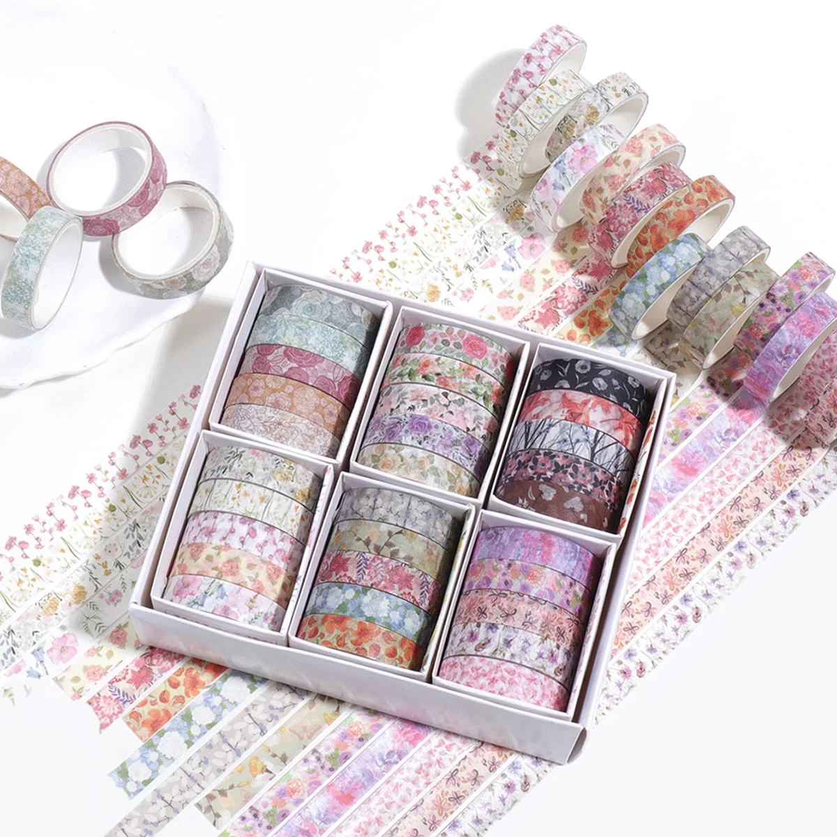 Set Selotip Washi Motif Bunga - Vintage Collectible Magazines ulasan dan harga
