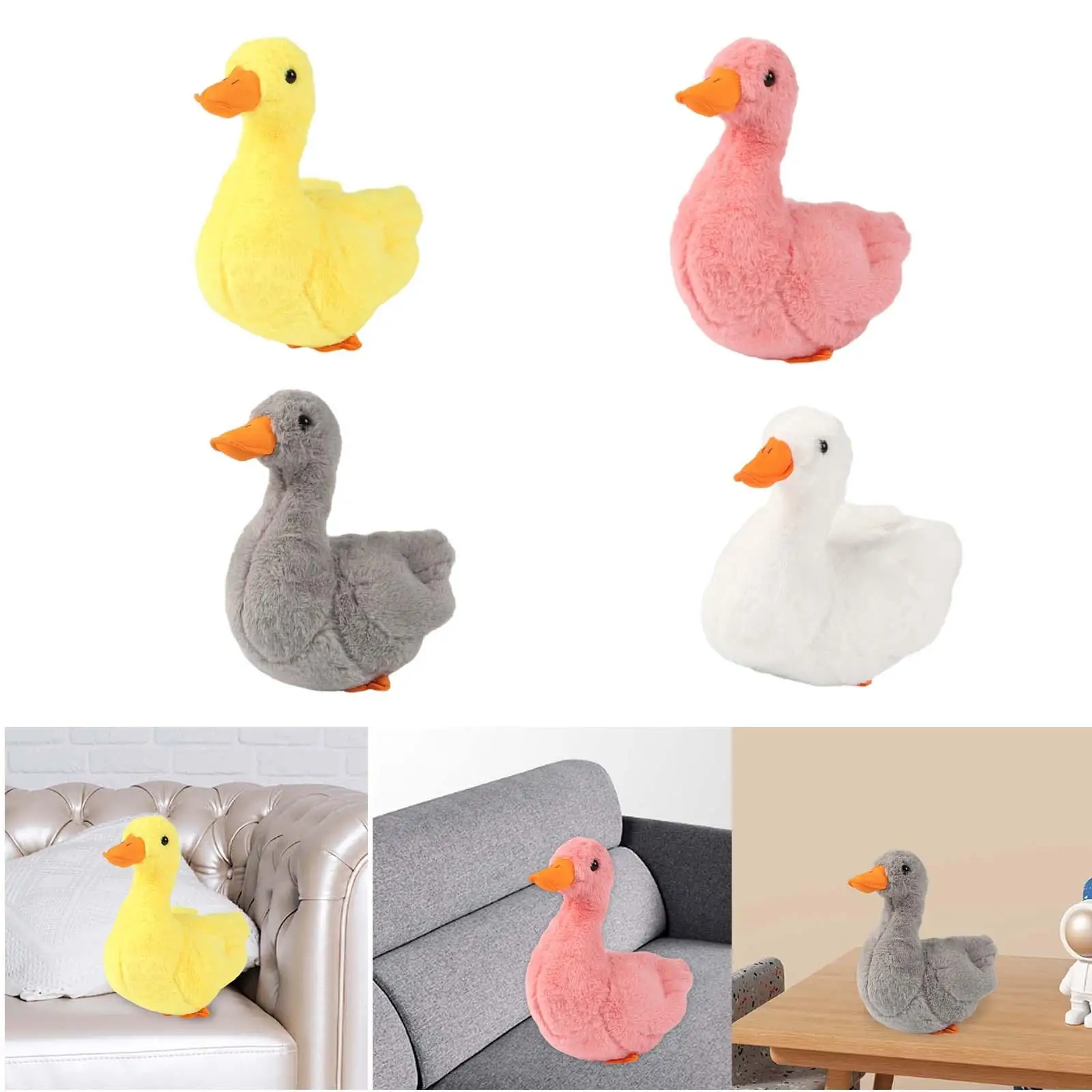 Animal Plush Toy Cartoon Stuffed Animal Duck for Party Living Room New Year