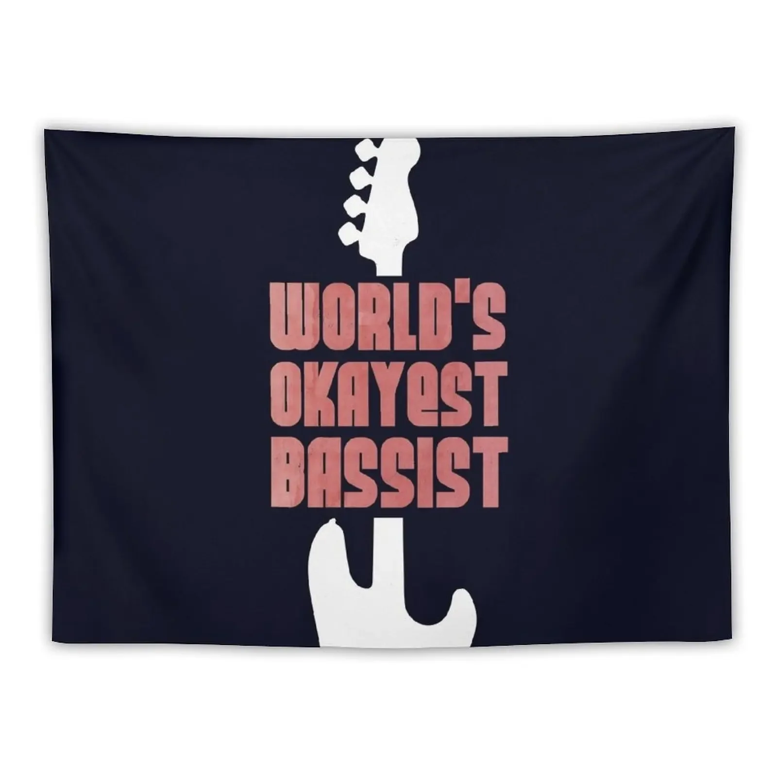 

World's Okayest bassist Tapestry Bedroom Decor Wall Art Tapestry