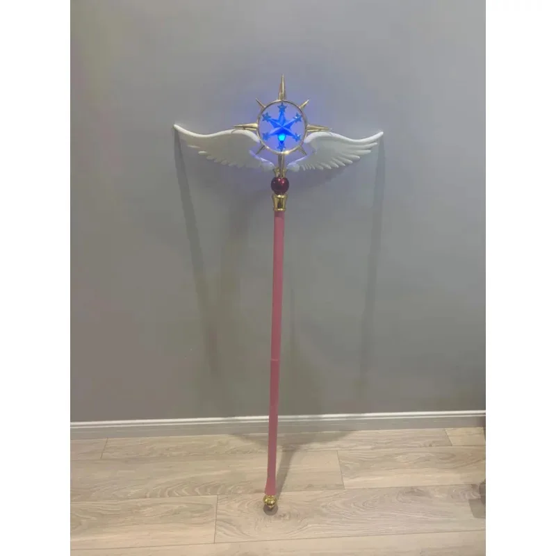 

114cm Length Cardcaptor Sakura Clear Card Kinomoto Sakura Cosplay Star Dream Stick Magic Wand Halloween Party Cosplay Props New