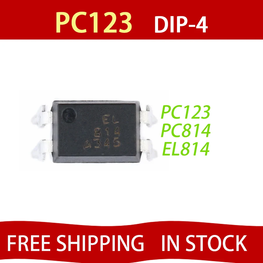 10pcs PC123 PC814 EL814 DIP4 new and original IC