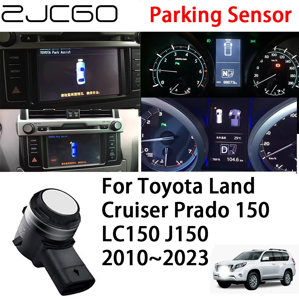 

ZJCGO Reverse Parking Sensor Assistance Backup Radar Buzzer System for Toyota Land Cruiser Prado 150 LC150 J150 2010~2023