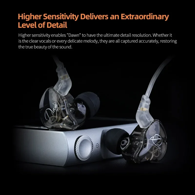 KZ Dawn in-Ear Headphones,1DD HiFi Noise-canceling Earbuds with a 3.5mm Interface,are Suitable for Most Devices