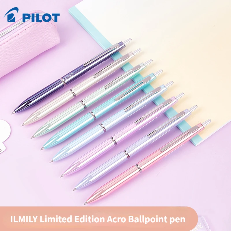 PILOT illily Limited Edition Acro Dazzling Smooth Ball Pen asta in metallo Cute Small and High Beauty Pencil Bag materiale scolastico