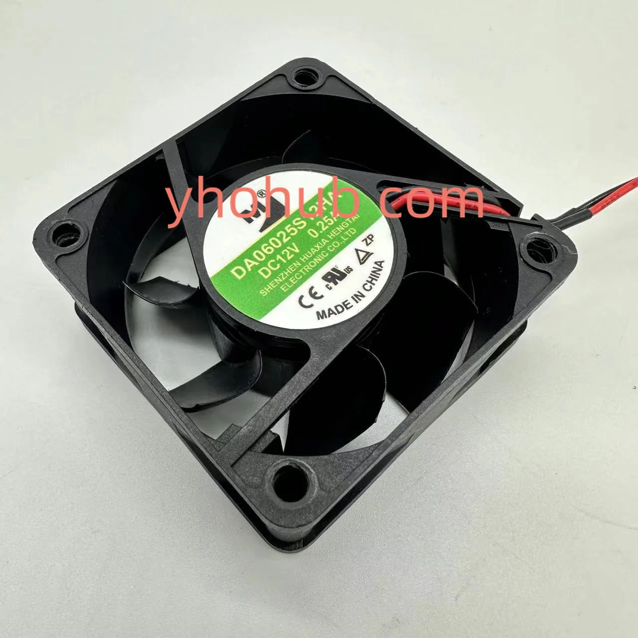 M / Huaxia Mengtai – ventilateur de refroidissement de serveur à 2 fils, 12V, 0,25 a, 60x60x25mm