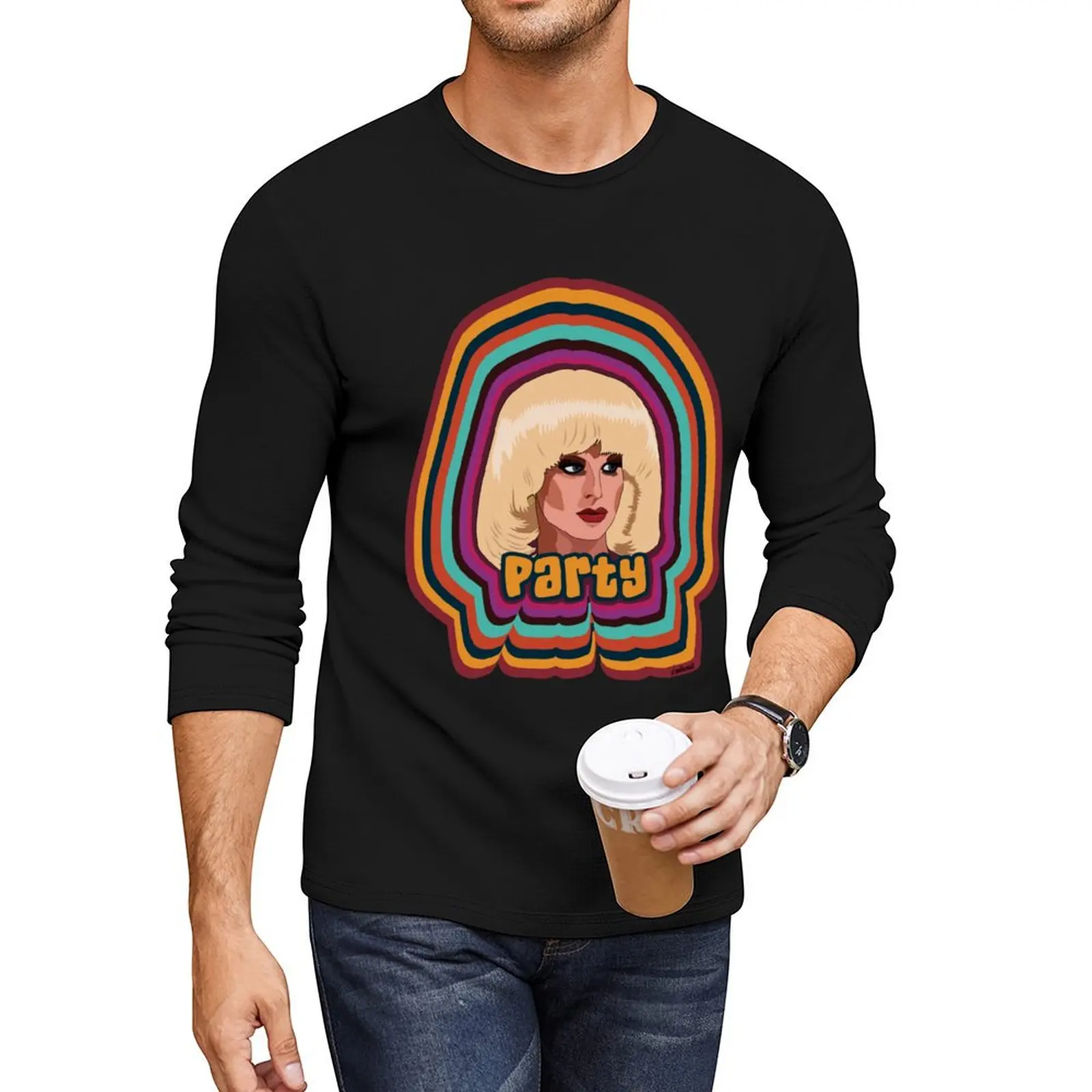 

Katya Zamolodchikova - Party Long T-Shirt Anime t-shirt t-shirts man mens plain t shirts