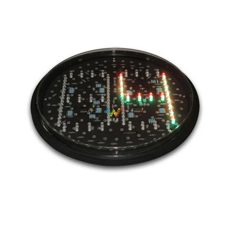 Road Junction 300Mm Leren Dual Kleuren Rood Groen Dc 12V Led Traffic Countdown Timer Module