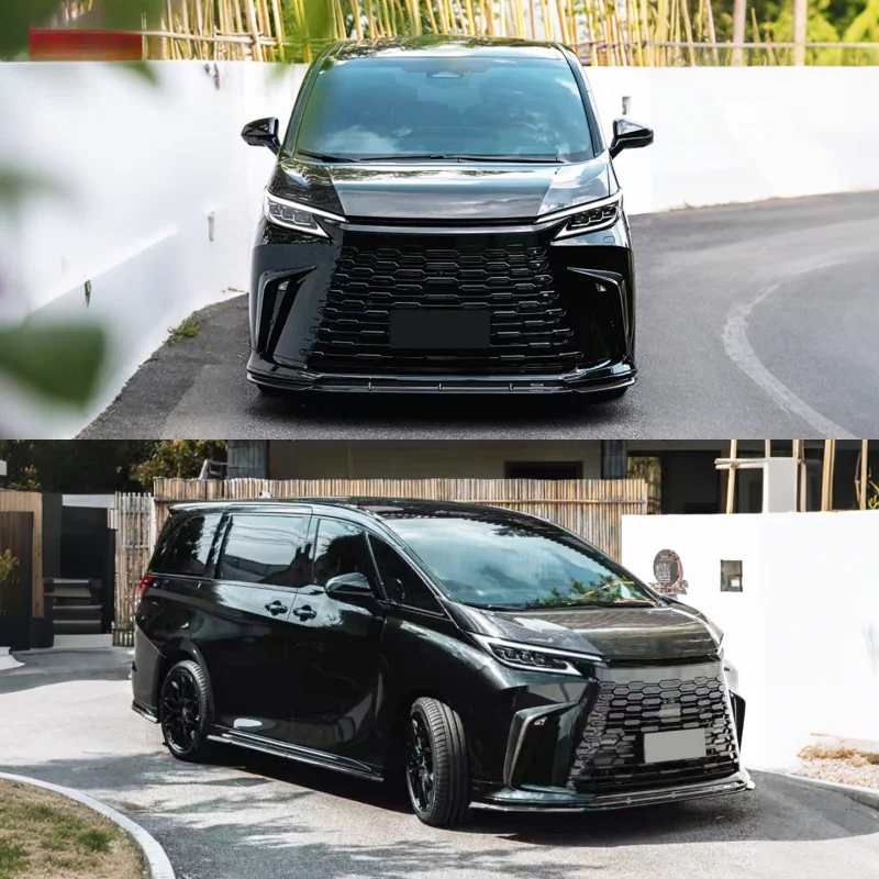 Suitable for Lexus LM Modified ART Model Real Carbon Fiber Front Side Skirt Rear Lip Tail Top Wing Kit