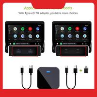 For  Carplay Adapter Car Wired To Wireless Smart Aibox Box Car Interconnect Multi-Function Adapter Durable ,Gold,C