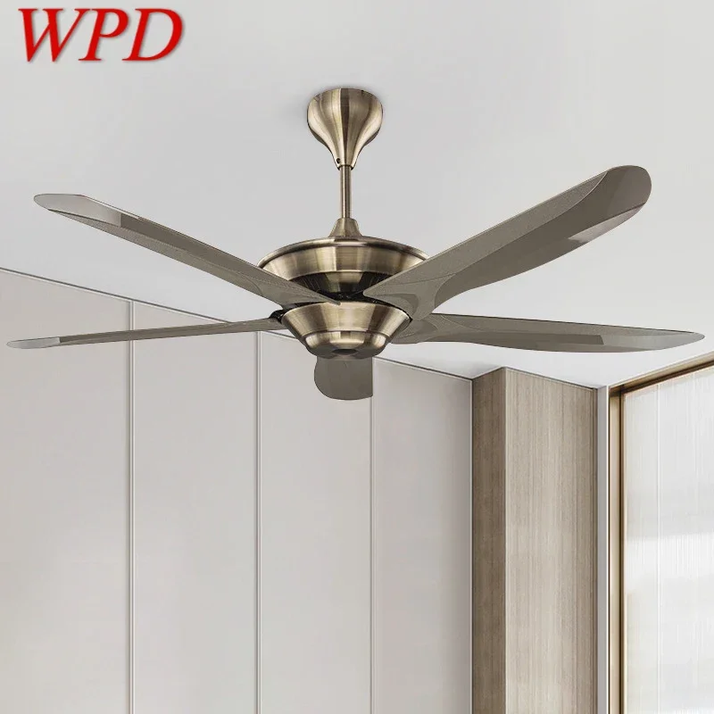 

WPD Nordic Without lights Ceiling Fan American Retro Living Room Bedroom Study Cafe Hotel