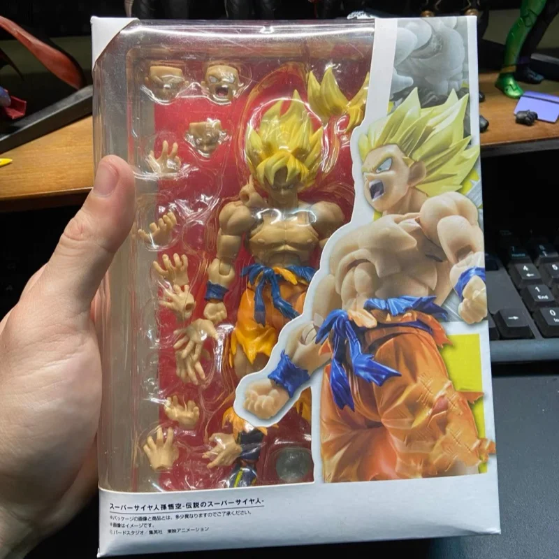 

В наличии Аниме Shf Dragon Ball Z Son Goku Легендарная фигурка ПВХ Подвижная коллекция Аниме Супер Какаротто Модели Игрушки Подарки