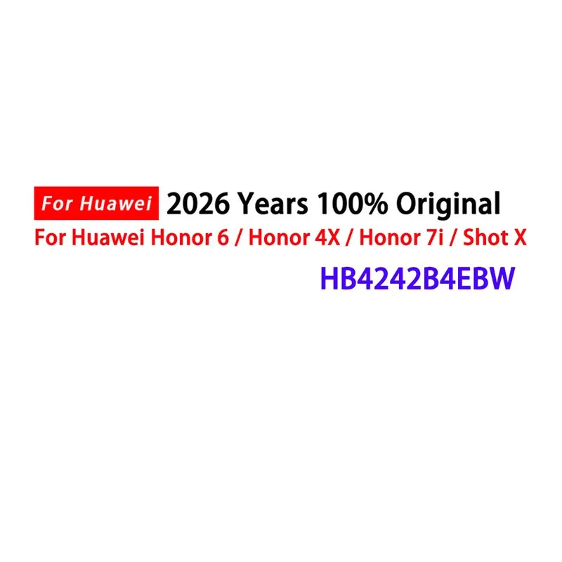 

High Quality Replacement Phone Battery HB4242B4EBW For Huawei honor6 H60-L01 H60-L02 H60-L11 H60-L04 honor 4X 3000mAh+Free Tools