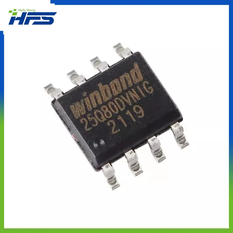 

10PCS Original genuine SMT W25Q80DVSNIG SOIC-8 3V 8M-bit serial flash memory chip