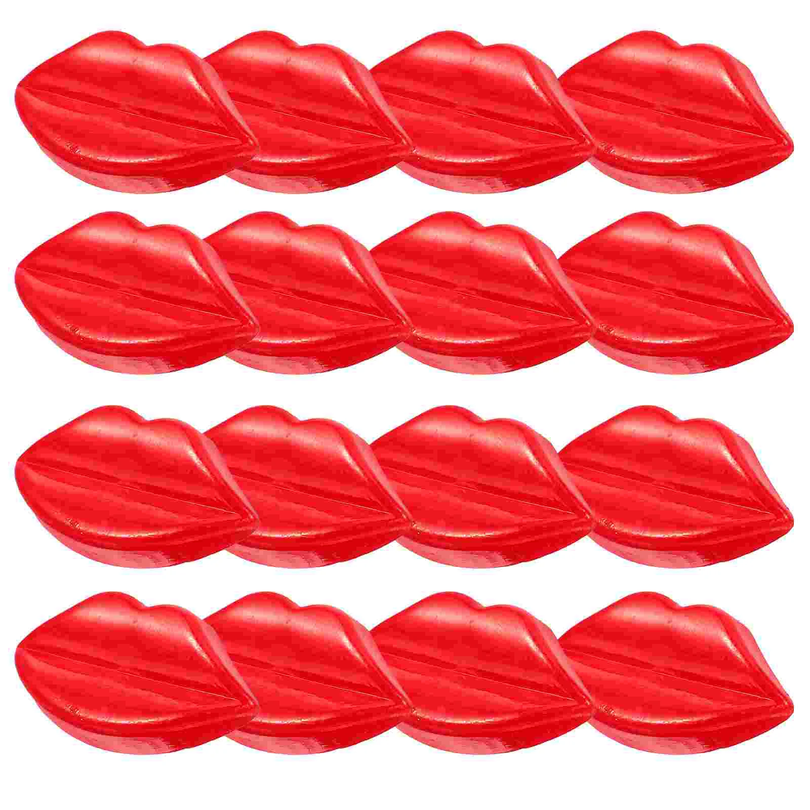 

100 Pcs Craft Heart Buttons Kiss Lip Charm Christmas Delicate Clothes Cute Sewing