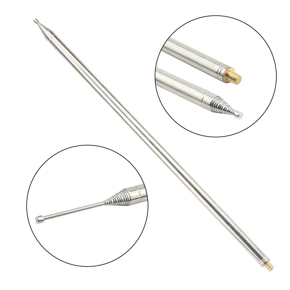 5.6M/18.4FT GP Telescopic Antenna Stainless Steel M10 Thread Shortwave Antenna For Ham Radio Users To DIY Tools Accessories