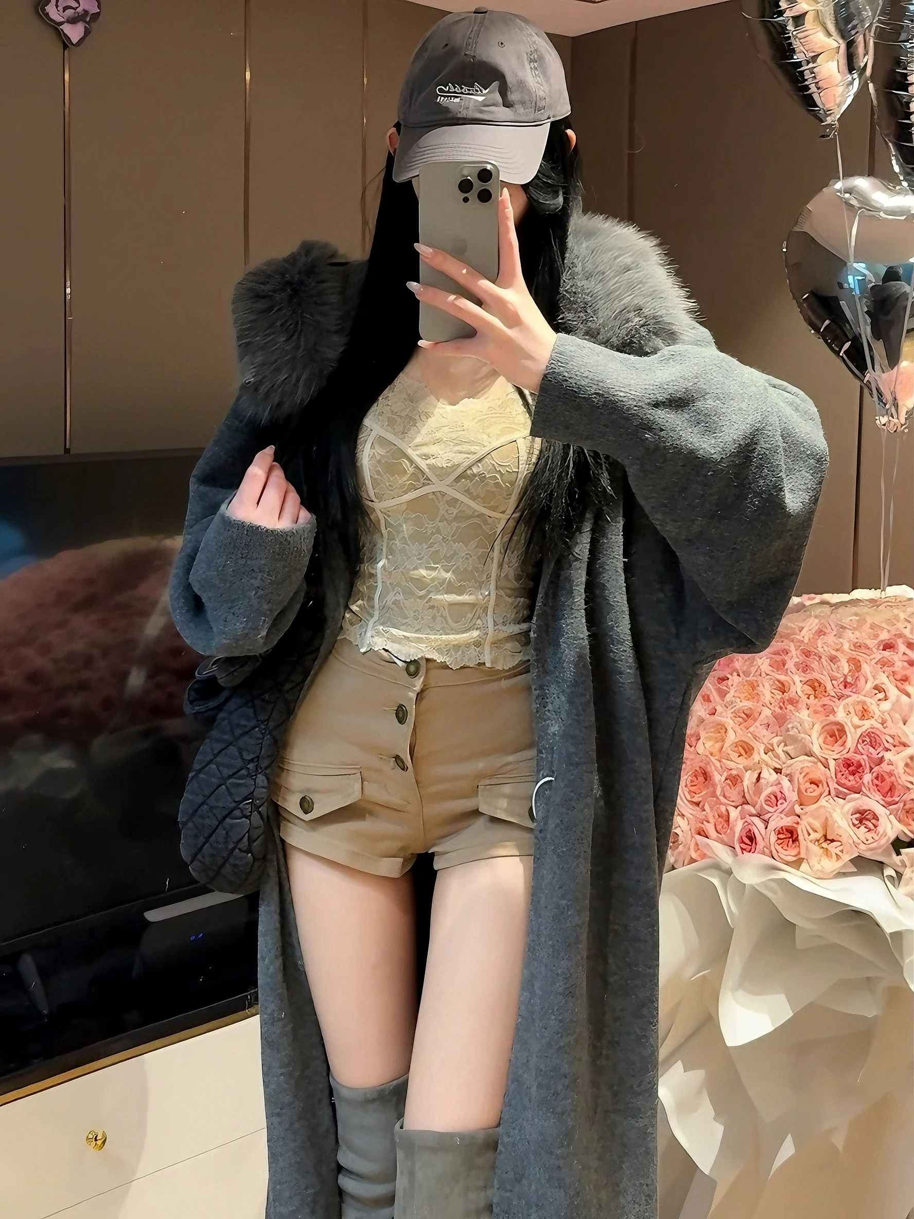 

Женские повседневные шорты Ele Doll Feel Multi-Buled: облегающие, с высокой талией, на пуговицах, в уличном стиле, осенняя мода