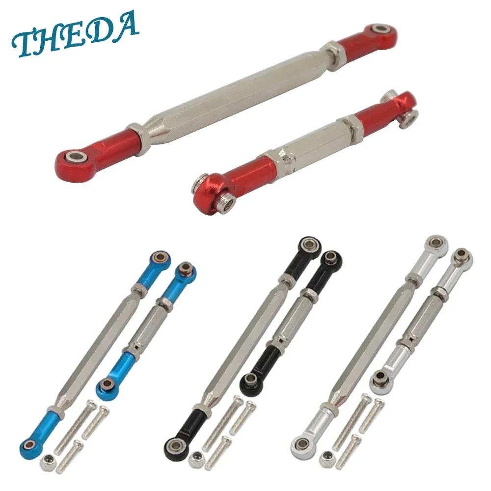 Metal Upgrade Parts Steering Rod Tie rod Link Rod For 1/12 MN78 RC Car Spare Parts