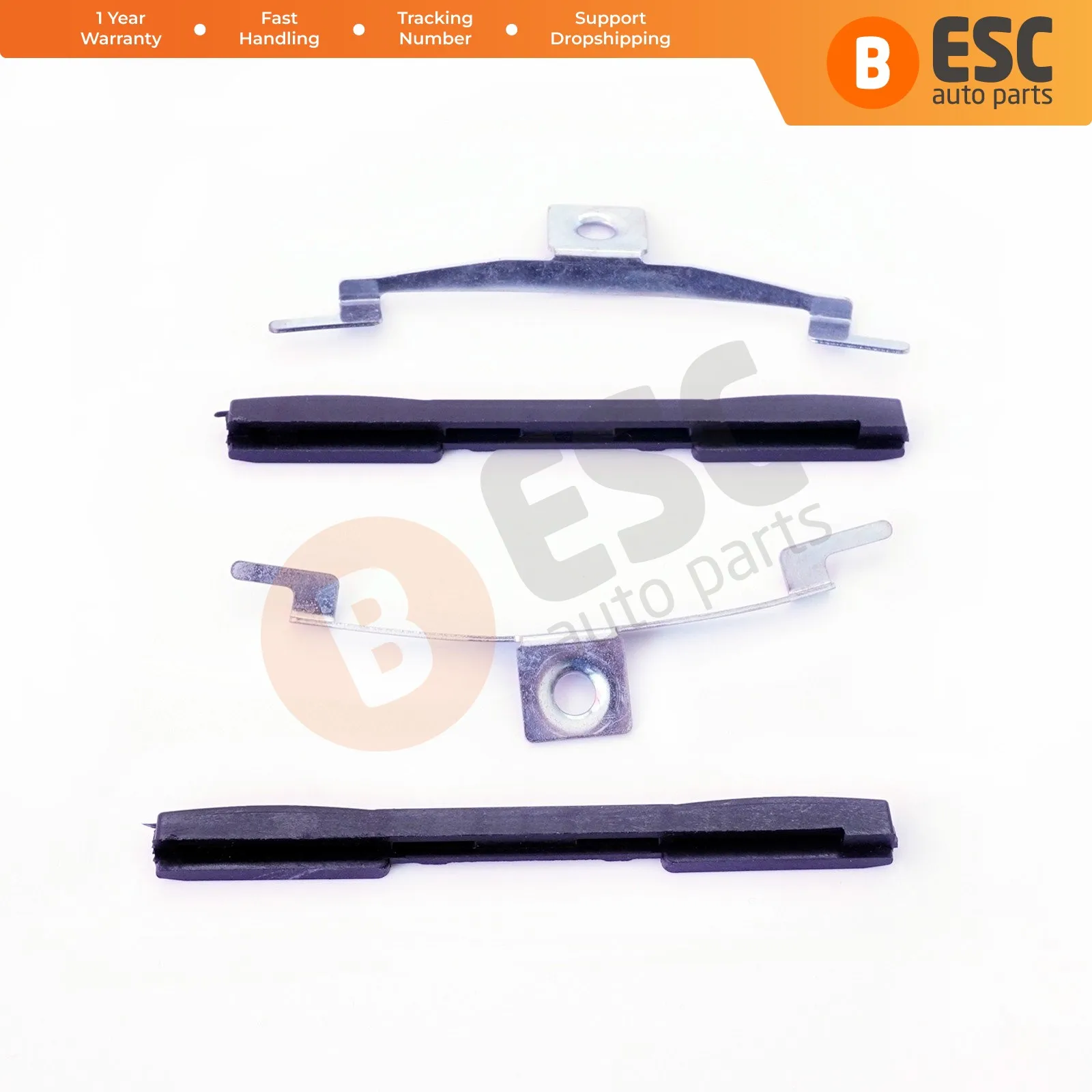 ESC Auto Parts ESR36 2 Sets Sunroof Shade Guide Rail Clips Roof Slider Brackets 4B0877165, 4B0 877 165 for VW Audi Fast Shipment