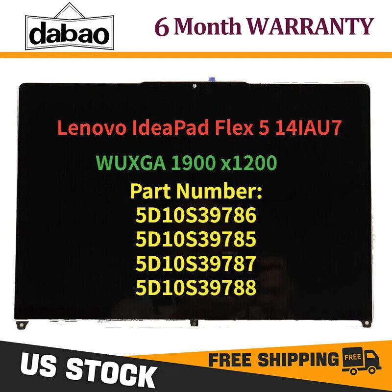 

Новинка для Lenovo 5D10S39785 5D10S39787 5D10S39788 ЖК-сенсорный экран с рамкой 14 дюймов WUXGA США ДОСТАВКА