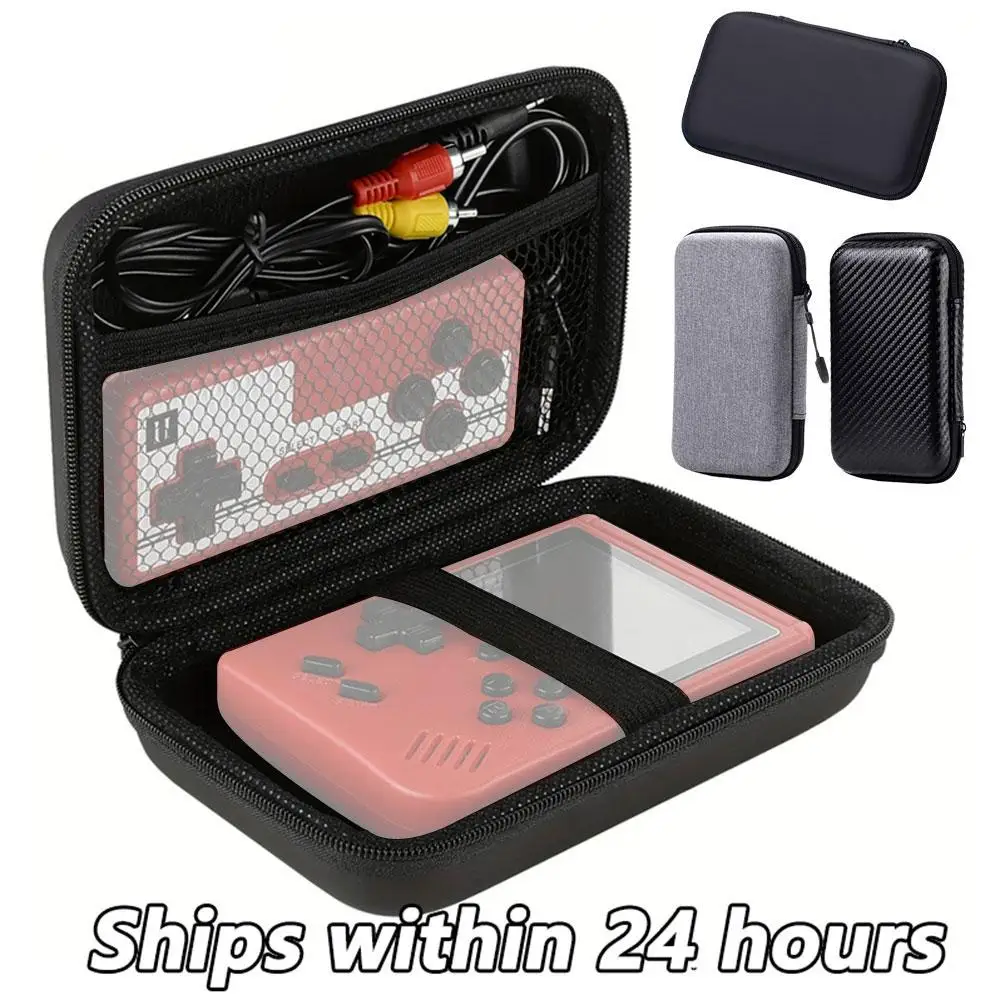 For R35S Handheld Game Console Carrying Case Protective Travel Retro Mini Player Box For Charging Cable Batteries Y3H2