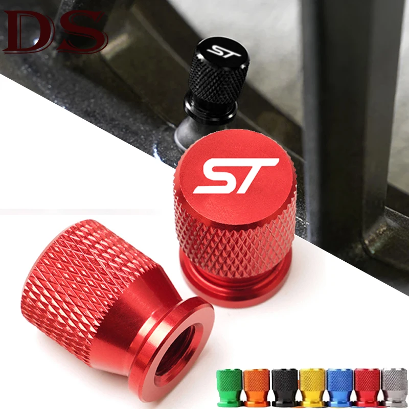 For Ford ST FOCUS 2 3 Mondeo Fiesta Kuga MK2 MK3 MK4 Car Accessories Wheel Tire Valve Airdust Waterproof Caps Tyre Stem Covers