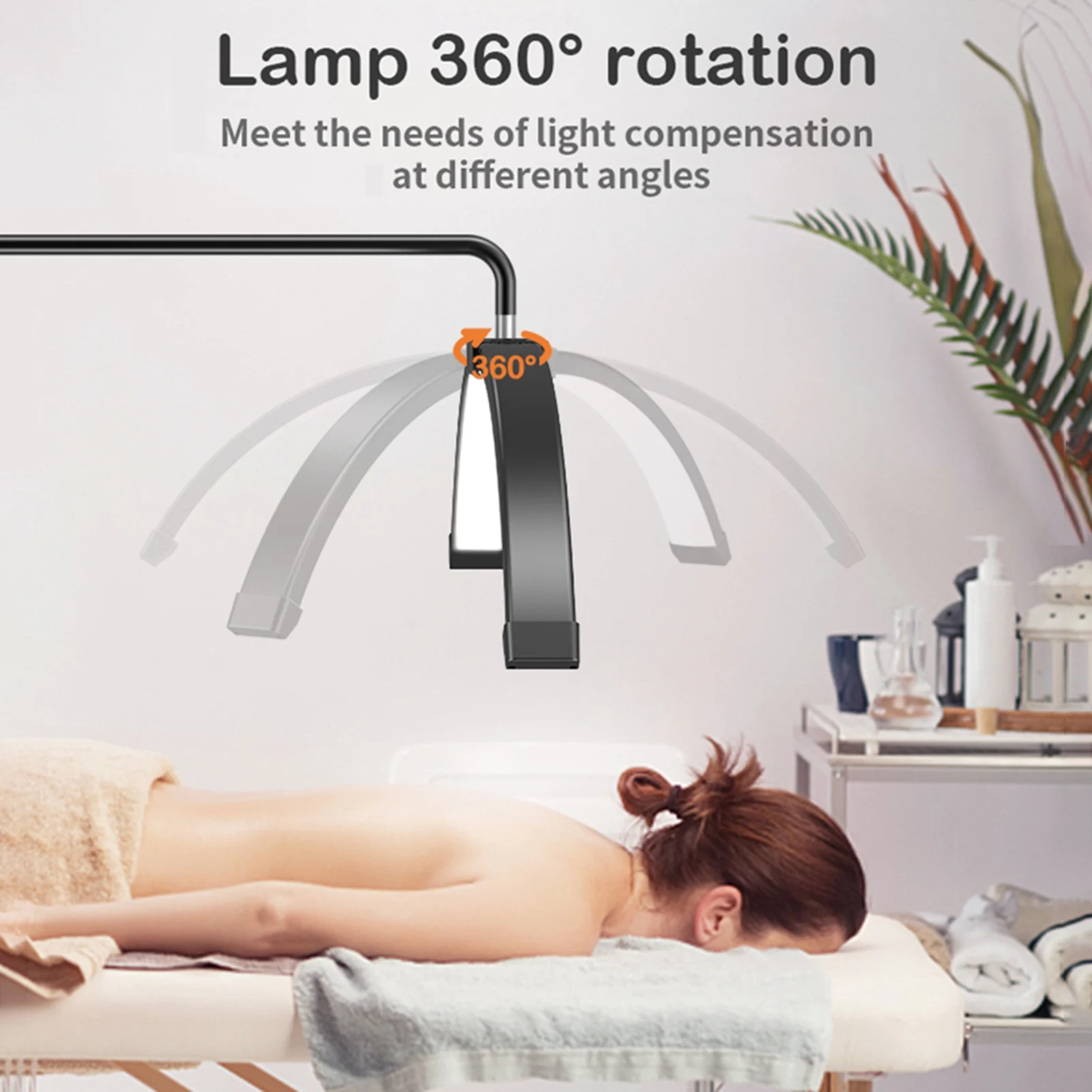 NEUE Halbmond-Bodenleuchte 36W 3200K-5600K Dimmbare LED-Videoleuchte für Smartphone LED-Videoleuchte für Handy LED-Aufnahmelampe – Detail 10