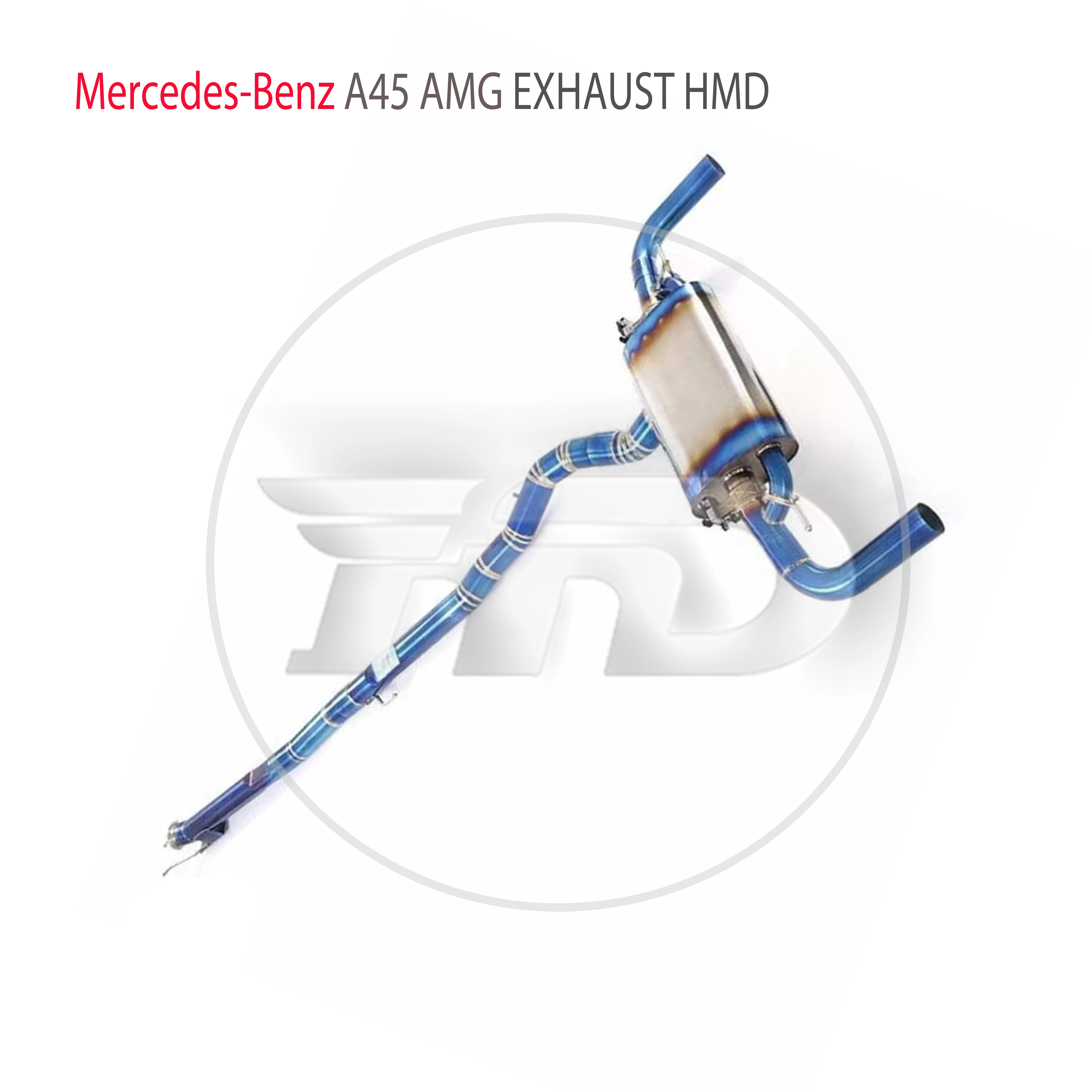 HMD Titanium Exhaust System Performance Catback for Mercedes Benz A45 W176 Auto Modification Electronic Valve