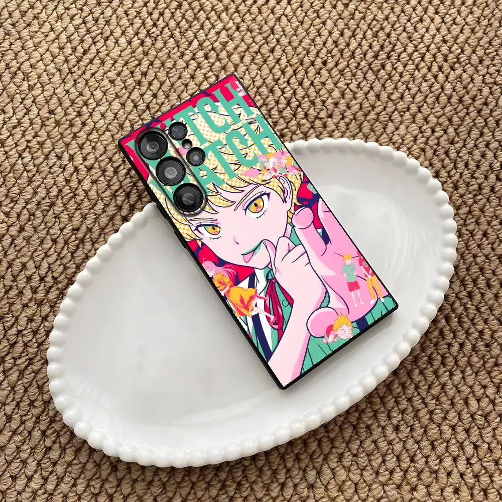 anime Witch Watch Phone Case For Samsung Galaxy S26 S25 S24 S23 S22 S21 S20 Plus Ultra Note20 Soft Black
