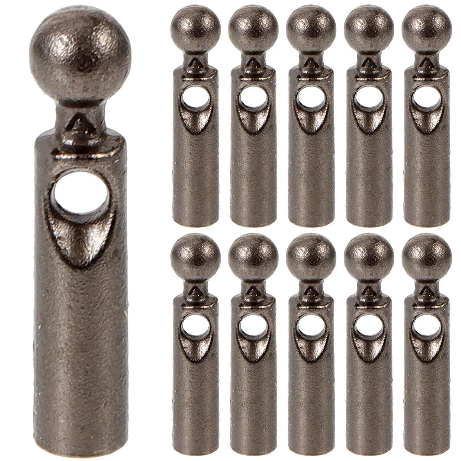 

11 pcs Metal Umbrella Tail Beads Handle Foldable Bone Covers Replacement Parts Accessories for Sunshade Rain