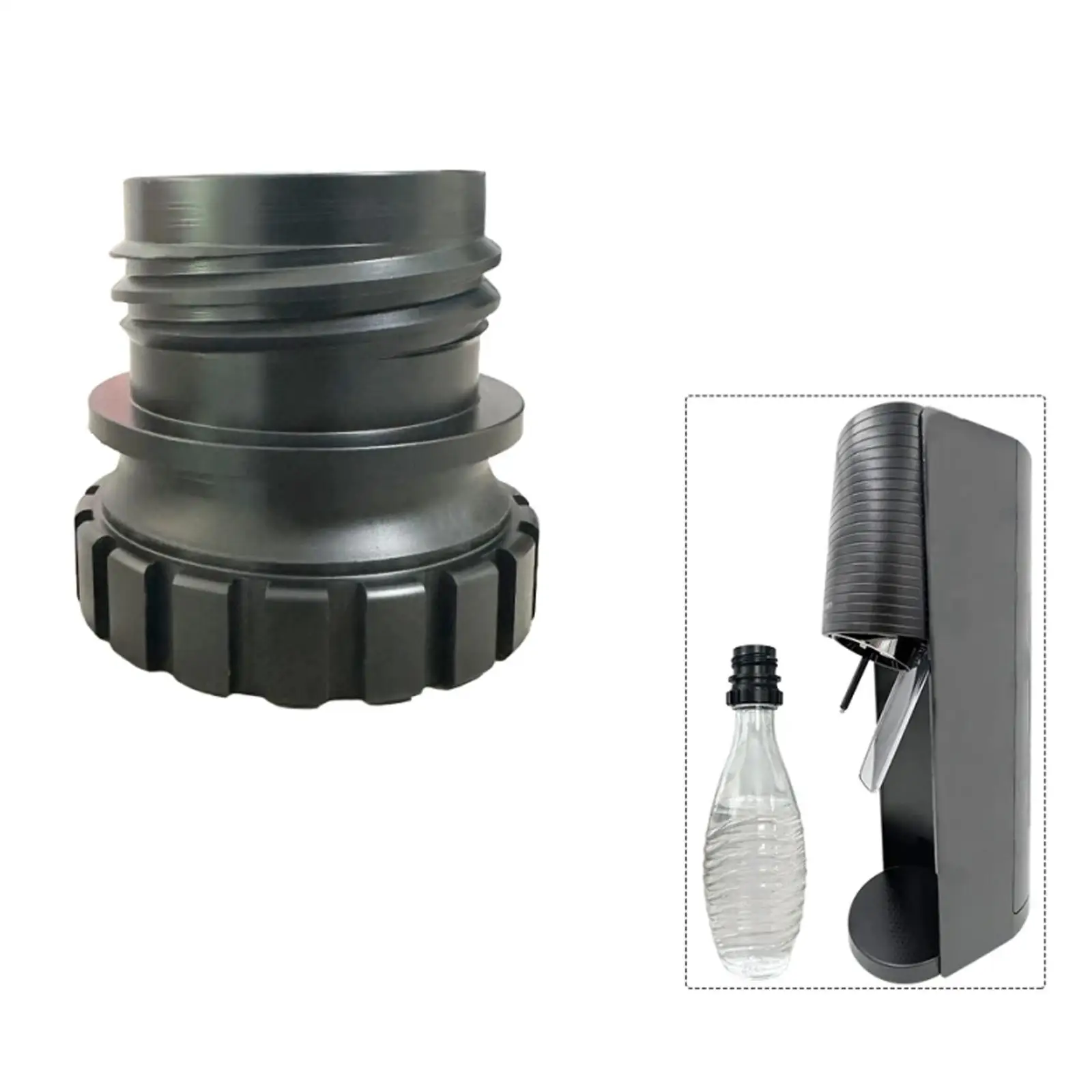 소다 병 어댑터 소형 전문 휴대용 부착 유리 병 어댑터 캡 소다 기계 액세서리 용 빠른 연결