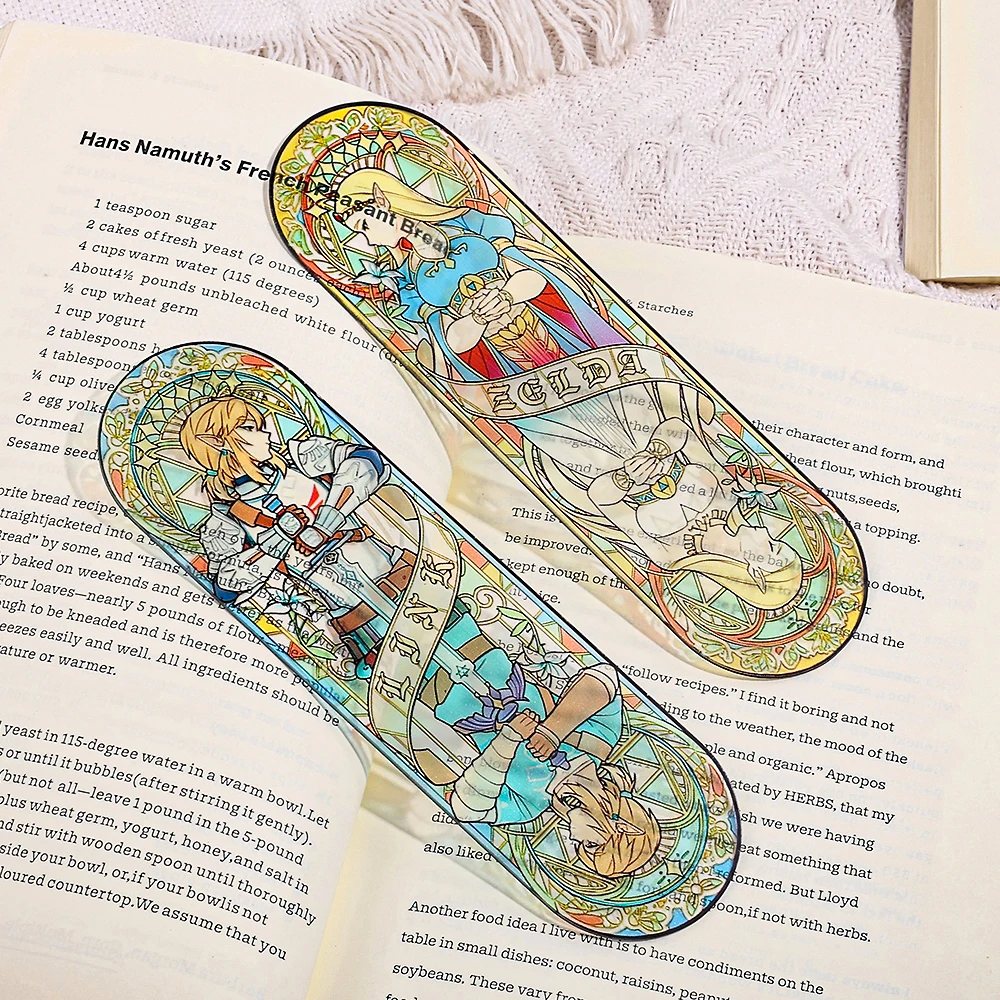 Link Zelda Acrylic Bookmark, Fantasy Character Book Page Marker for Reading, Study, Library, Book Lovers Gift, Birthday Holiday