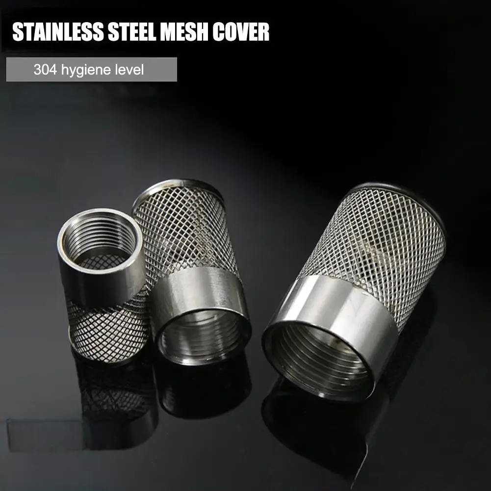 304 Stainless Steel Internal Thread Filter Cover Suction Strainer Garden Hose Inlet Round Filter Screen For Garden Irrigati W2I1