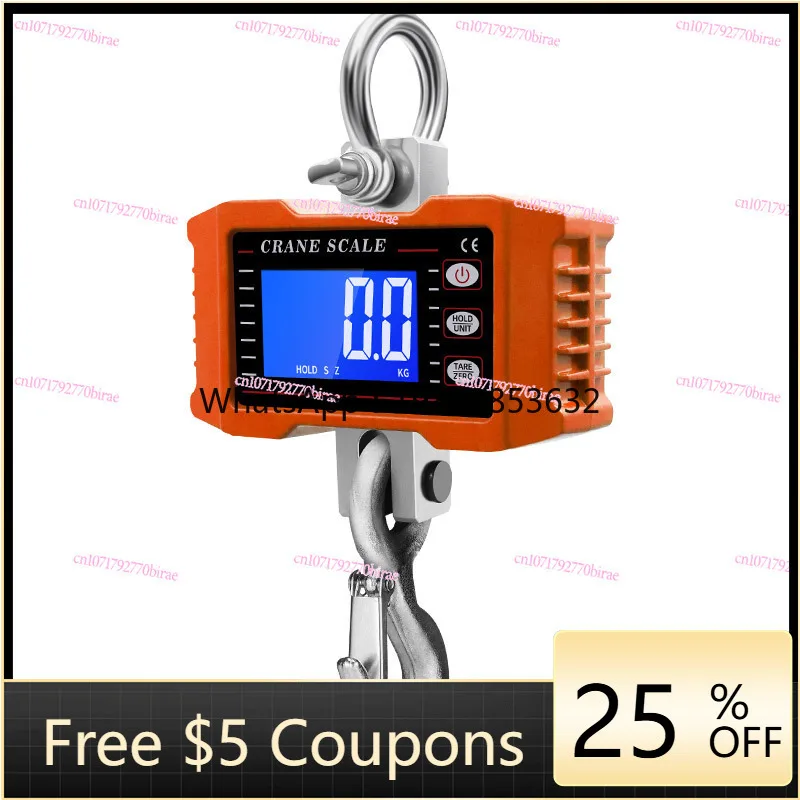 

Industrial Electronic Hanging Scale 1T Hanging Driving Portable Wireless Remote Control LCD Large Screen Display