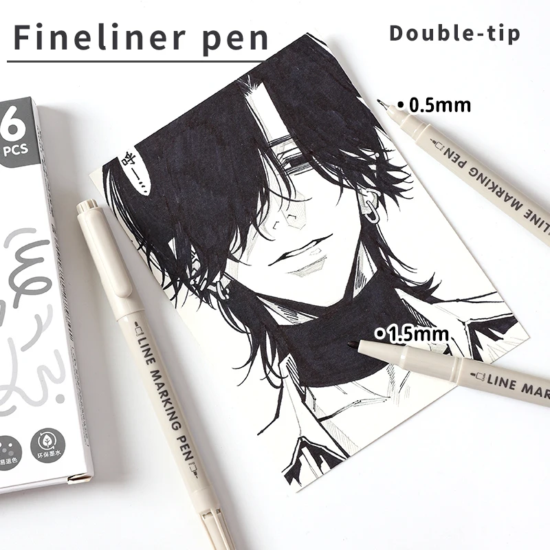 drawing supplies lettering markers Fine-tip pens fine liners set fineliner pens Black marker fine point pen sketching liners