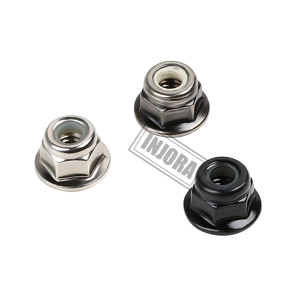 INJORA Metal M4 Wheel Lock Nuts for 1/10 RC Car Crawler Axial SCX10 90046 Capra AXI03007 TRX4 TRX6 Redcat Gen8 MST CFX