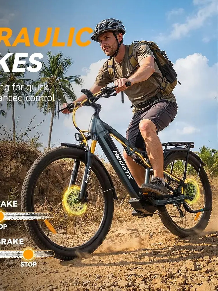 Heda TX TX19【E-Bike】 1000W Motor 48V19.2AH Abnehmbarer Akku Hydraulische Bremsen Luftfedergabel Elektrofahrrad 29-Zoll-Reifen Elektro-Mountainbike