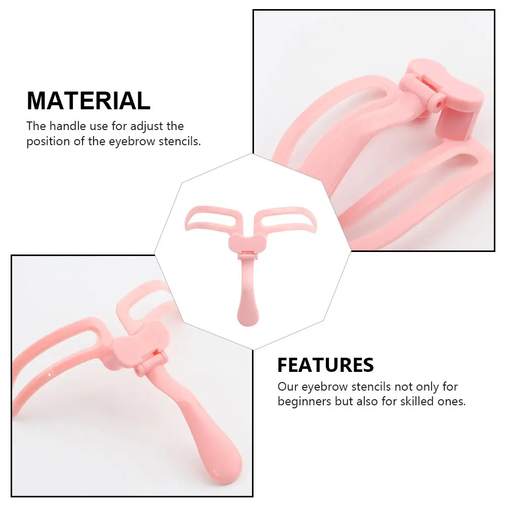 Regulowany szablon do brwi wielokrotnego użytku, ułatwiający konturowanie, idealny dla początkujących i profesjonalistów, narzędzie do makijażu brwi.