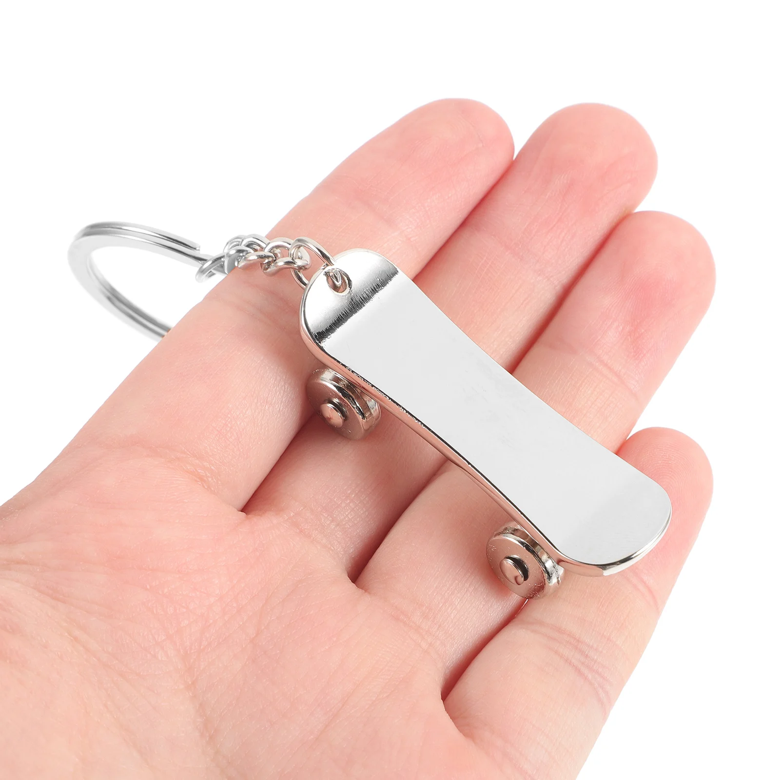 

Metal Scooter Keychain New Skateboard Silver Zinc Alloy Hanging Vintage Exquisite Detail Novel Design Easy Clean Reusable