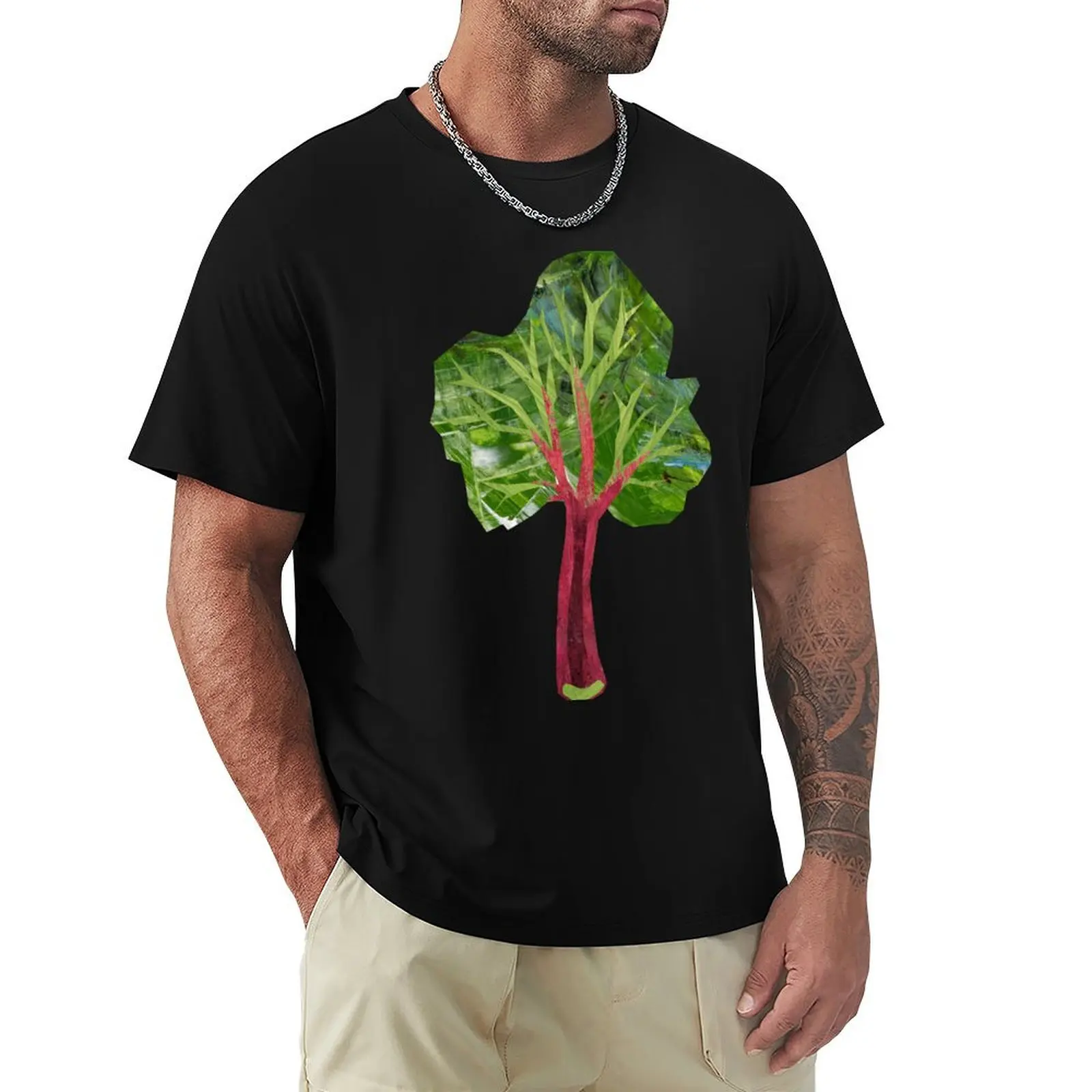 Rhubarb T-Shirt Casual Daily Wear Short Sleeve Top