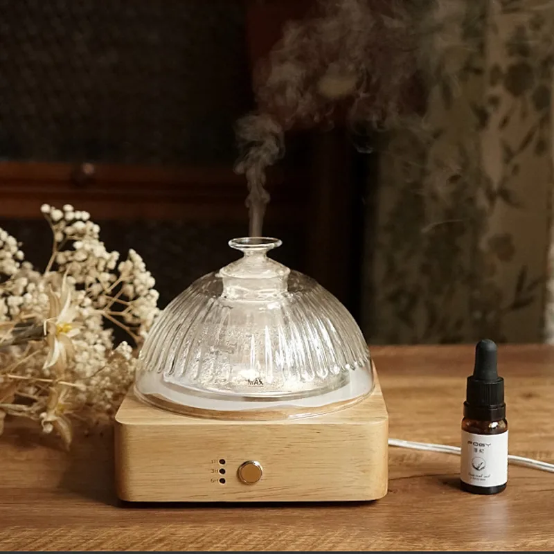 آلة العلاج بالروائح العطرية من الخشب الصلب ، ناشر الرائحة ، عطر الزيوت العطرية ، مرطب بالموجات فوق الصوتية المنزلي ، المكتب