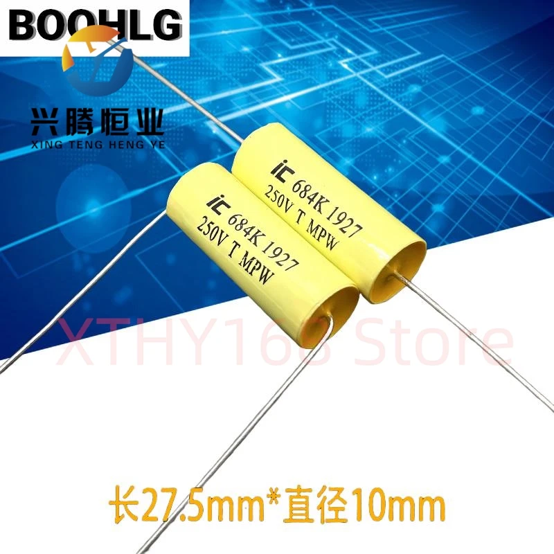 

10PCS IC MPW 684 680nf 0.68uf 250v axial fever audio infinite HIFI capacitor