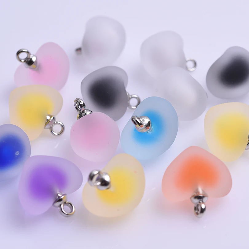 10pcs/Lot High Quality Scrubbed Love Circle Pendant Color Fashion Pendants Used To Hand Diy Making Necklace Earring Accessories