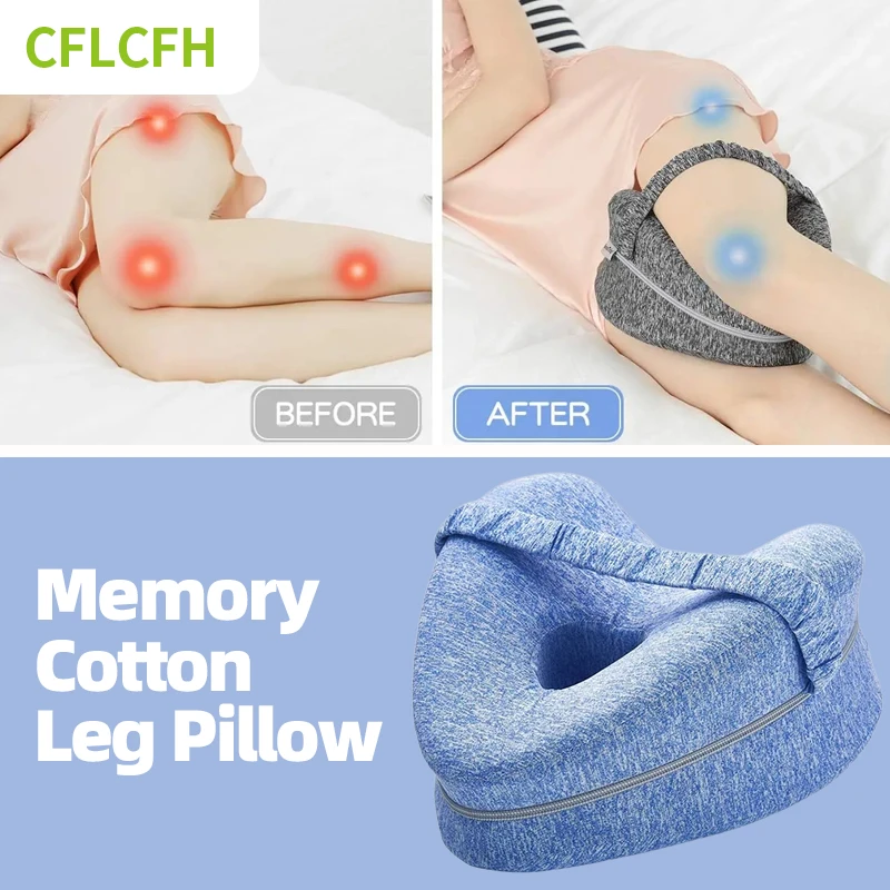 

Leg Pillow Body Memory Cotton Orthopedic Sleeping Sciatica Back Hip Joint Pain Relief Thigh Leg Pad Home Foam Cushion